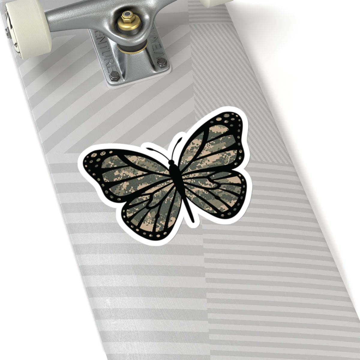 Camo Butterfly Kiss-Cut Stickers for the Army Marine Corps Military Wife Gift