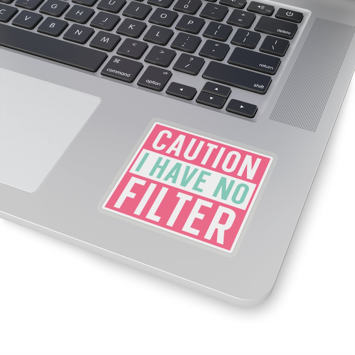 Sarcastic Sticker Kiss-Cut Stickers Caution I Have No Filter Laptop Sticker Gift Stocking Stuffer Gift