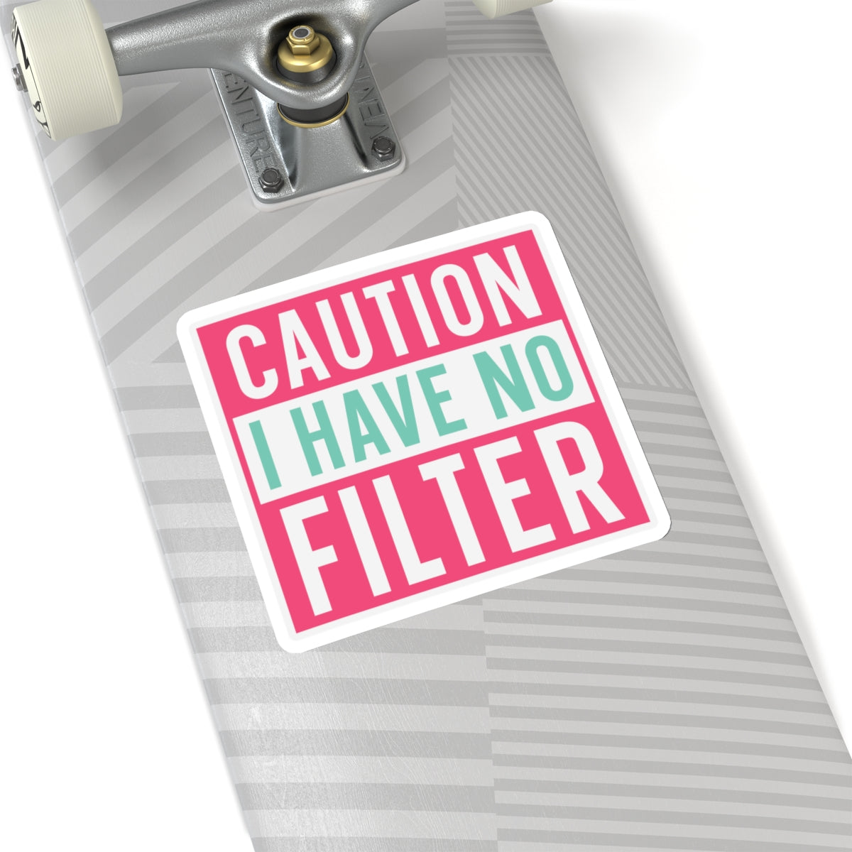 Sarcastic Sticker Kiss-Cut Stickers Caution I Have No Filter Laptop Sticker Gift Stocking Stuffer Gift