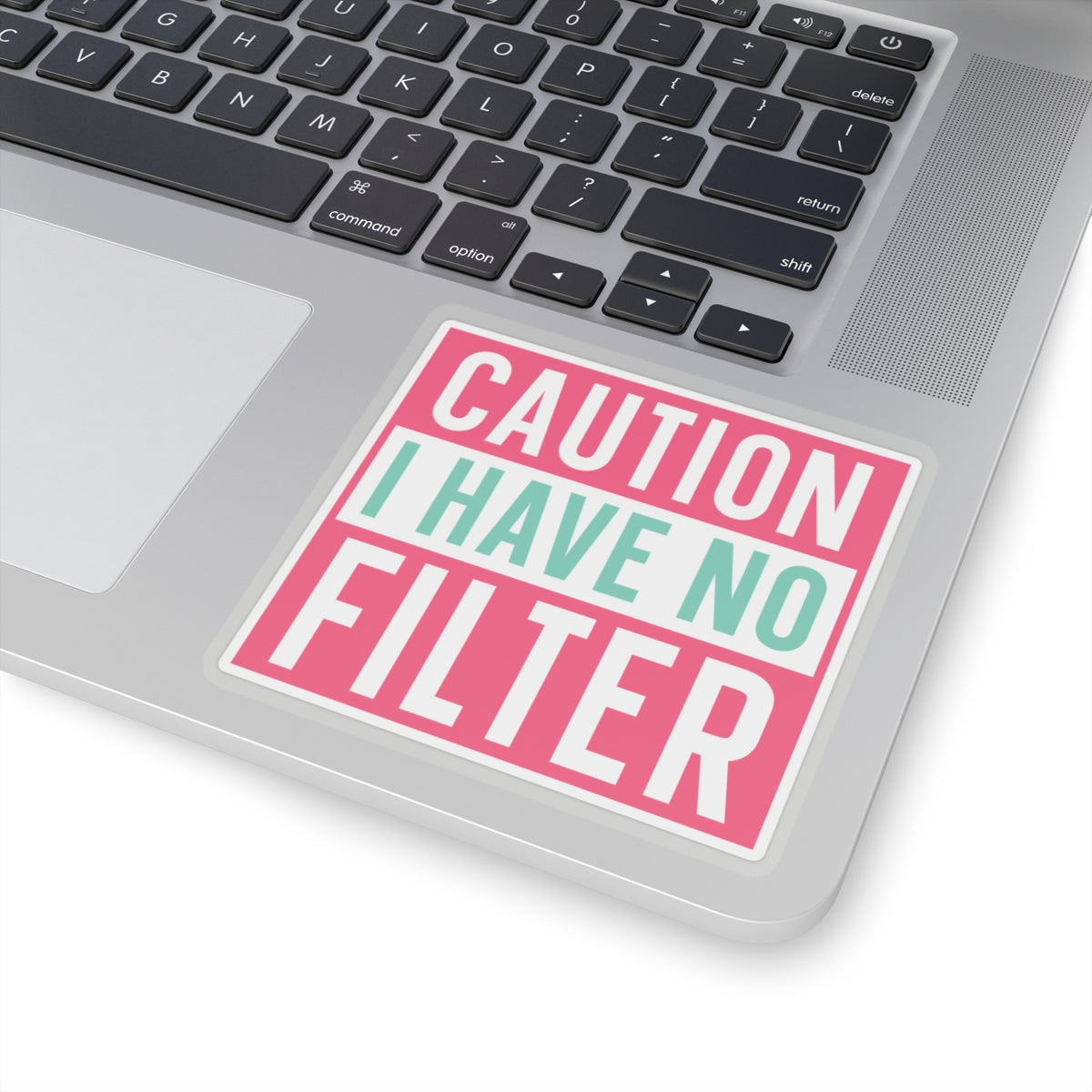 Sarcastic Sticker Kiss-Cut Stickers Caution I Have No Filter Laptop Sticker Gift Stocking Stuffer Gift