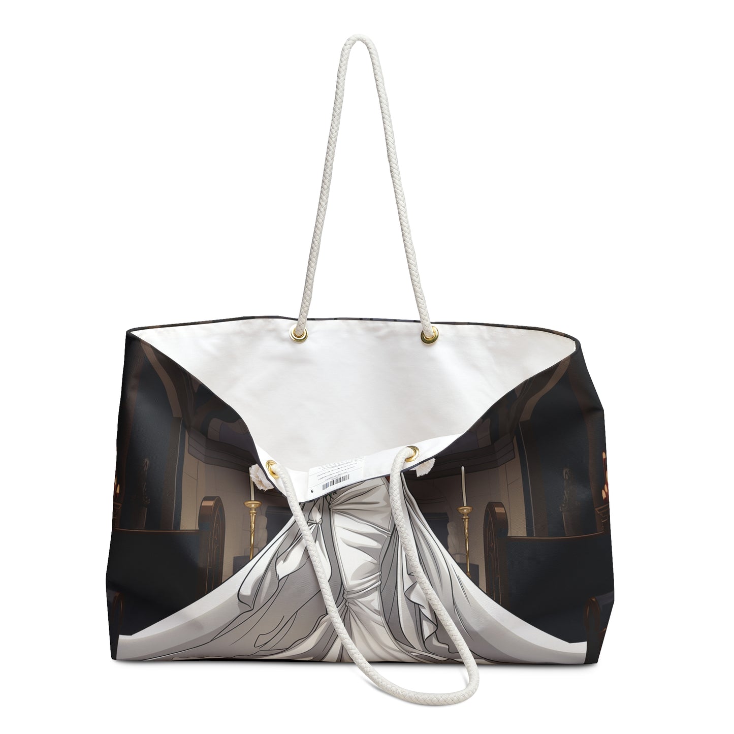 Beautiful Melanated Bride Beach, Honeymoon, Weekender Tote Bag
