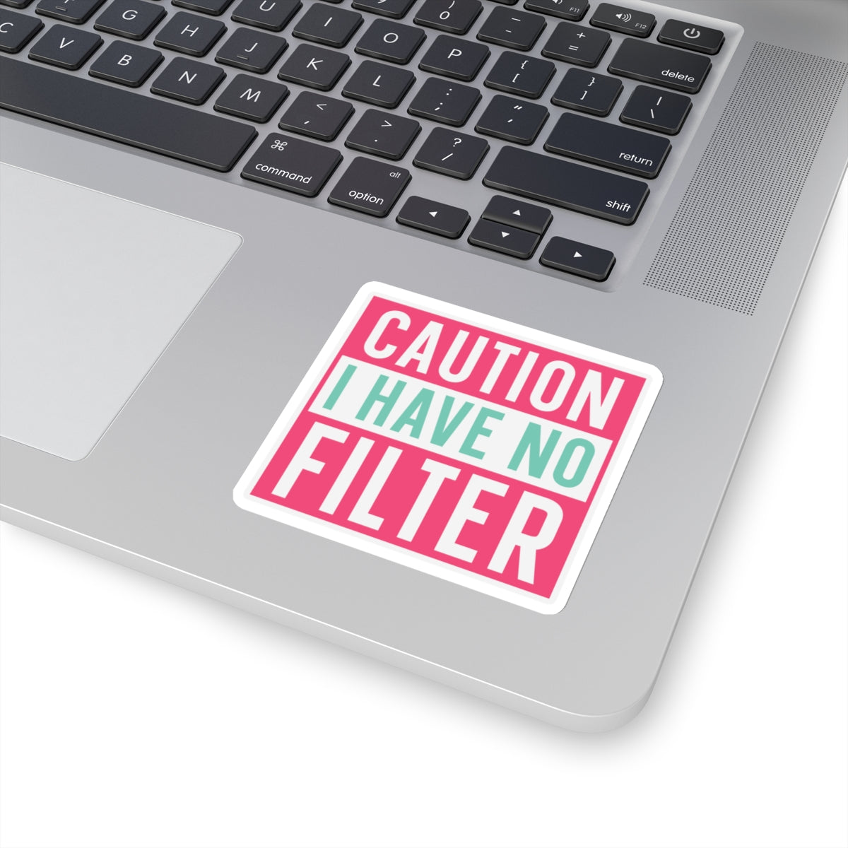 Sarcastic Sticker Kiss-Cut Stickers Caution I Have No Filter Laptop Sticker Gift Stocking Stuffer Gift