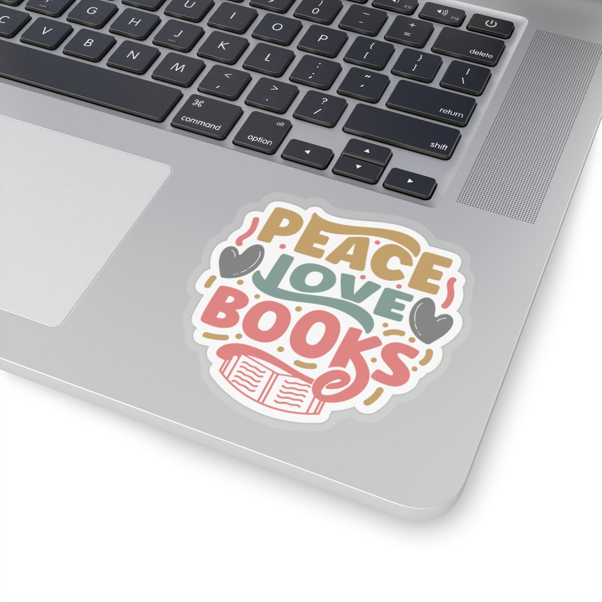 Peace Love Books Kiss-Cut Stickers
