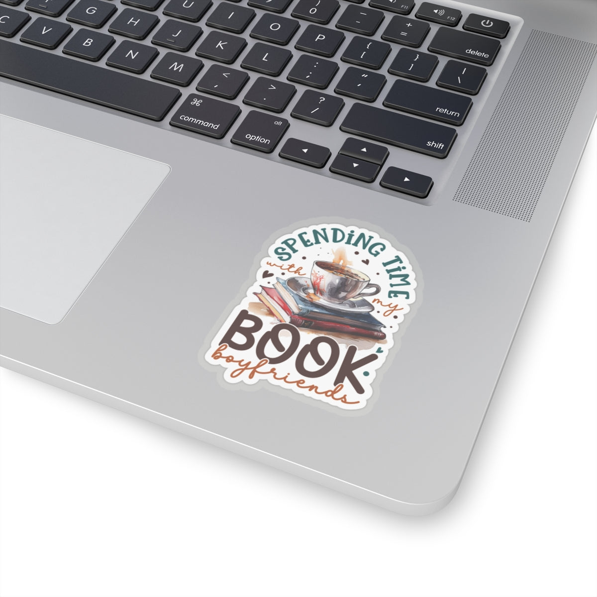 Spending Time With My Book Boyfriends Kiss-Cut Stickers