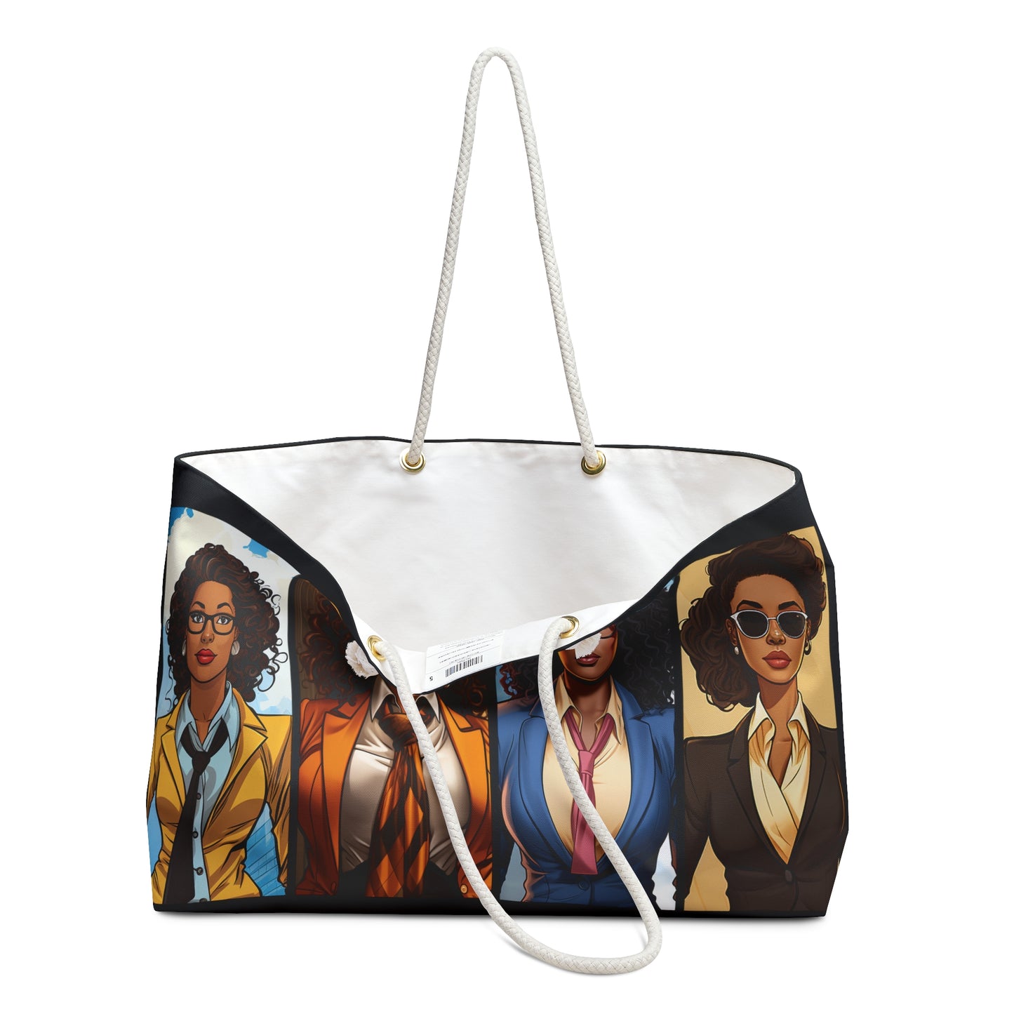 Four Sheroes African American/Black Women in Comic Book Hero Style Beach, Weekender Tote Bag