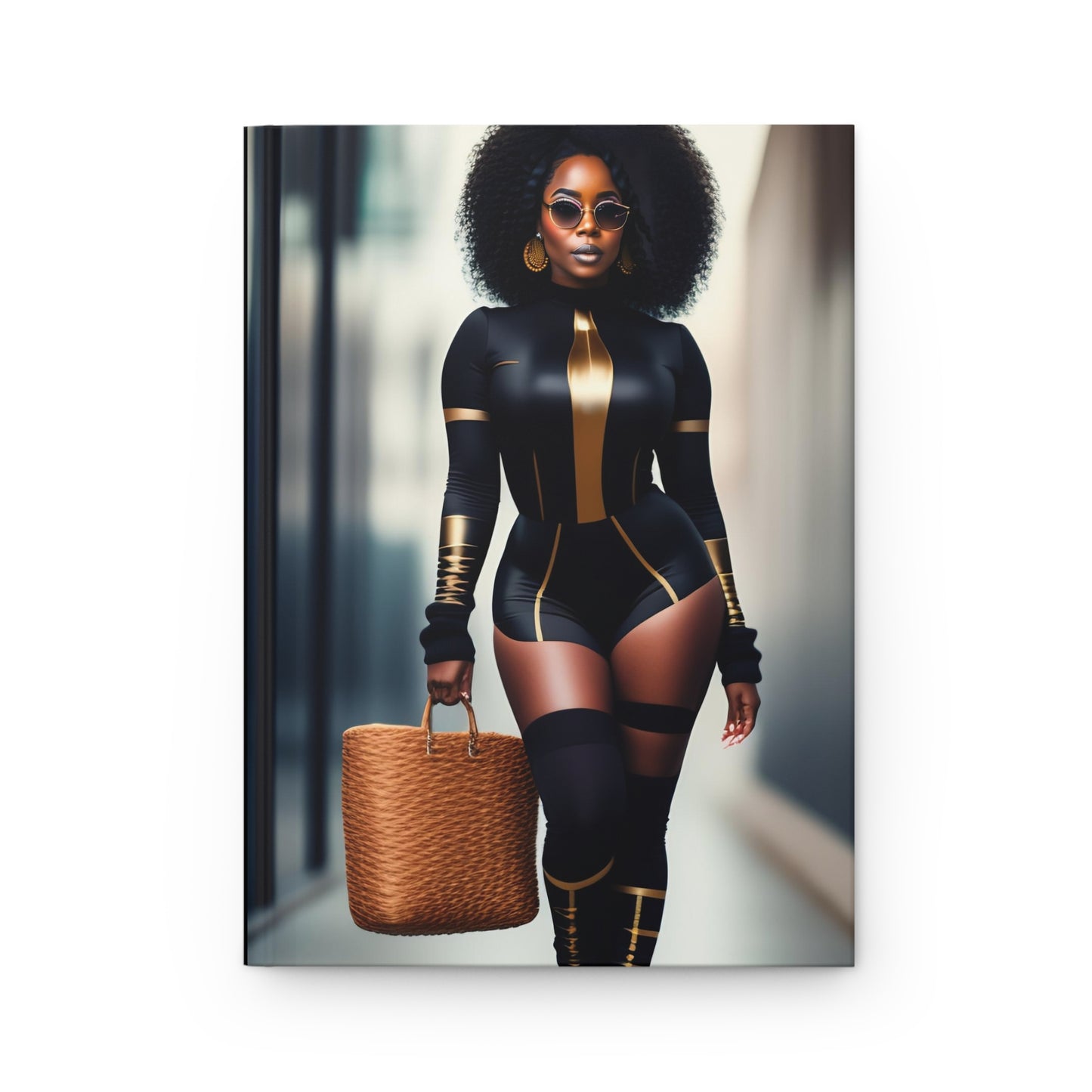 Strong Woman (African decent, African American, Black) Hardcover Journal Matte