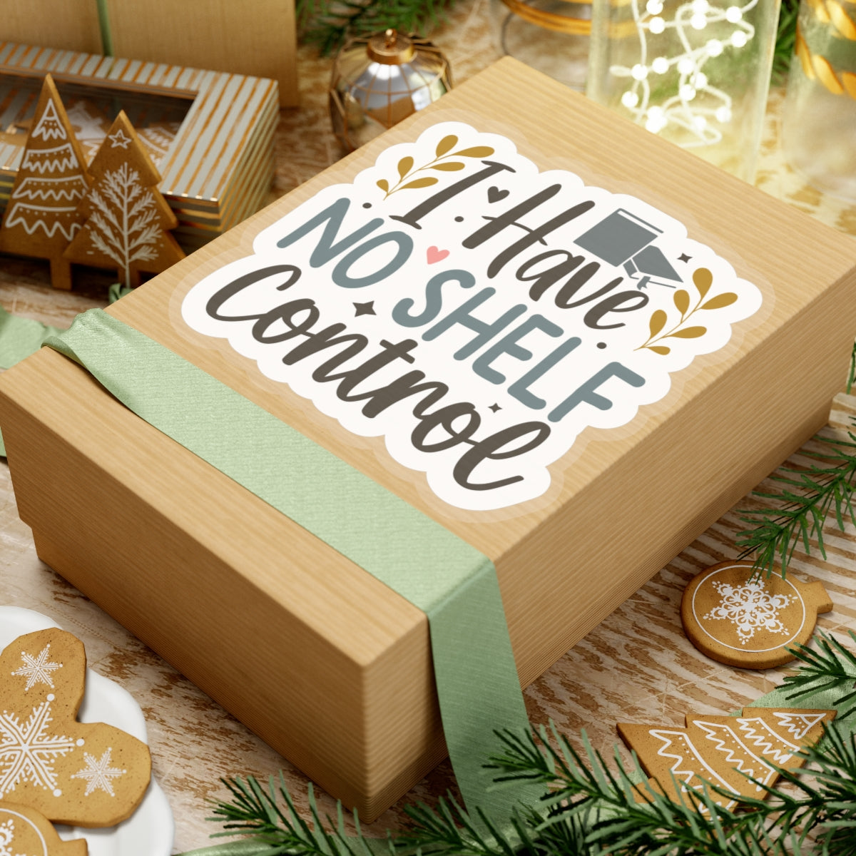 I Have No Shelf Control Kiss-Cut Stickers