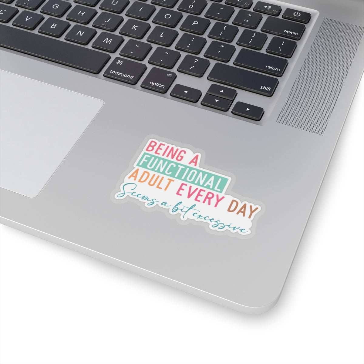 Sarcastic Sticker Kiss-Cut Stickers Being a Dunctional Adult Every Day Seems a Bit Excessive
