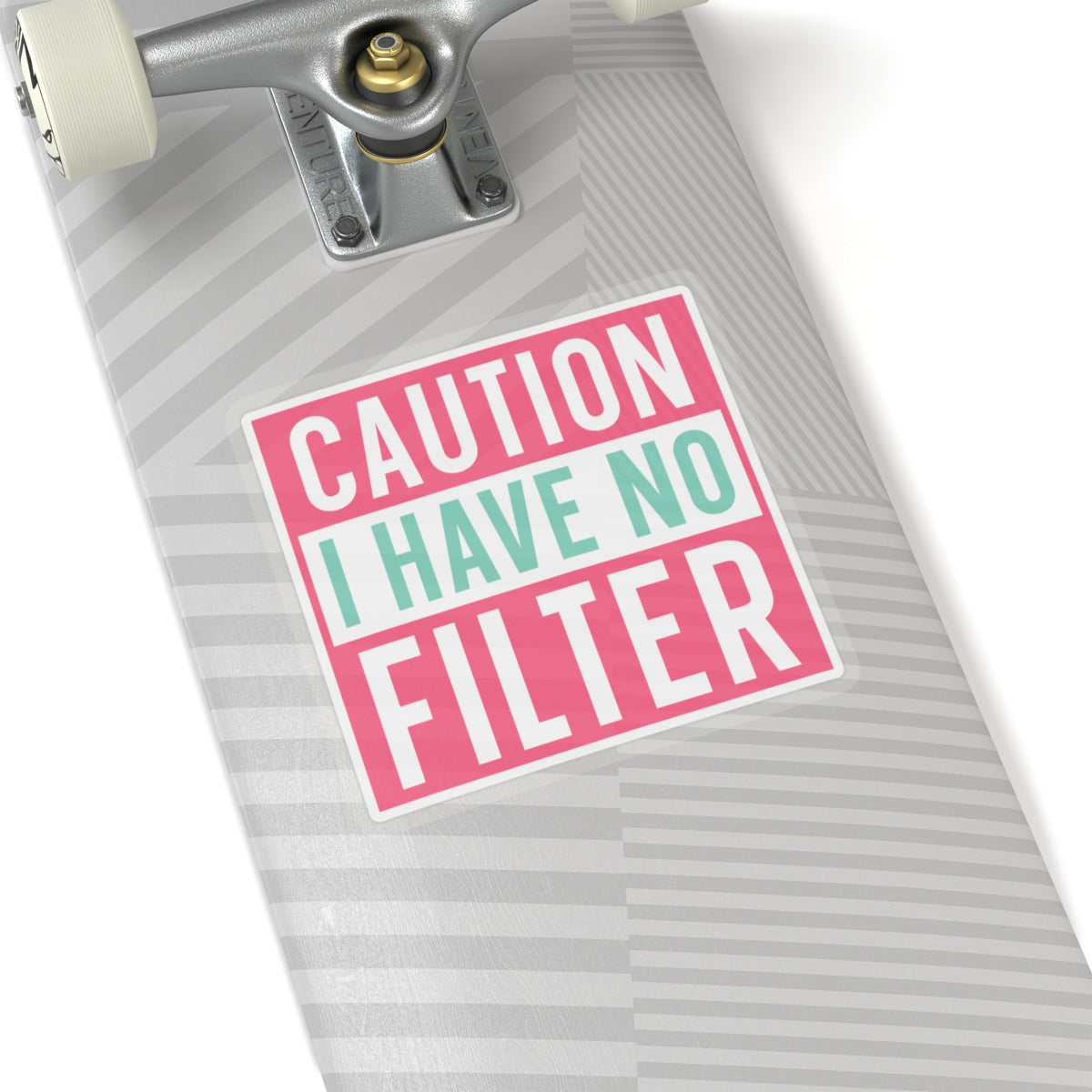Sarcastic Sticker Kiss-Cut Stickers Caution I Have No Filter Laptop Sticker Gift Stocking Stuffer Gift
