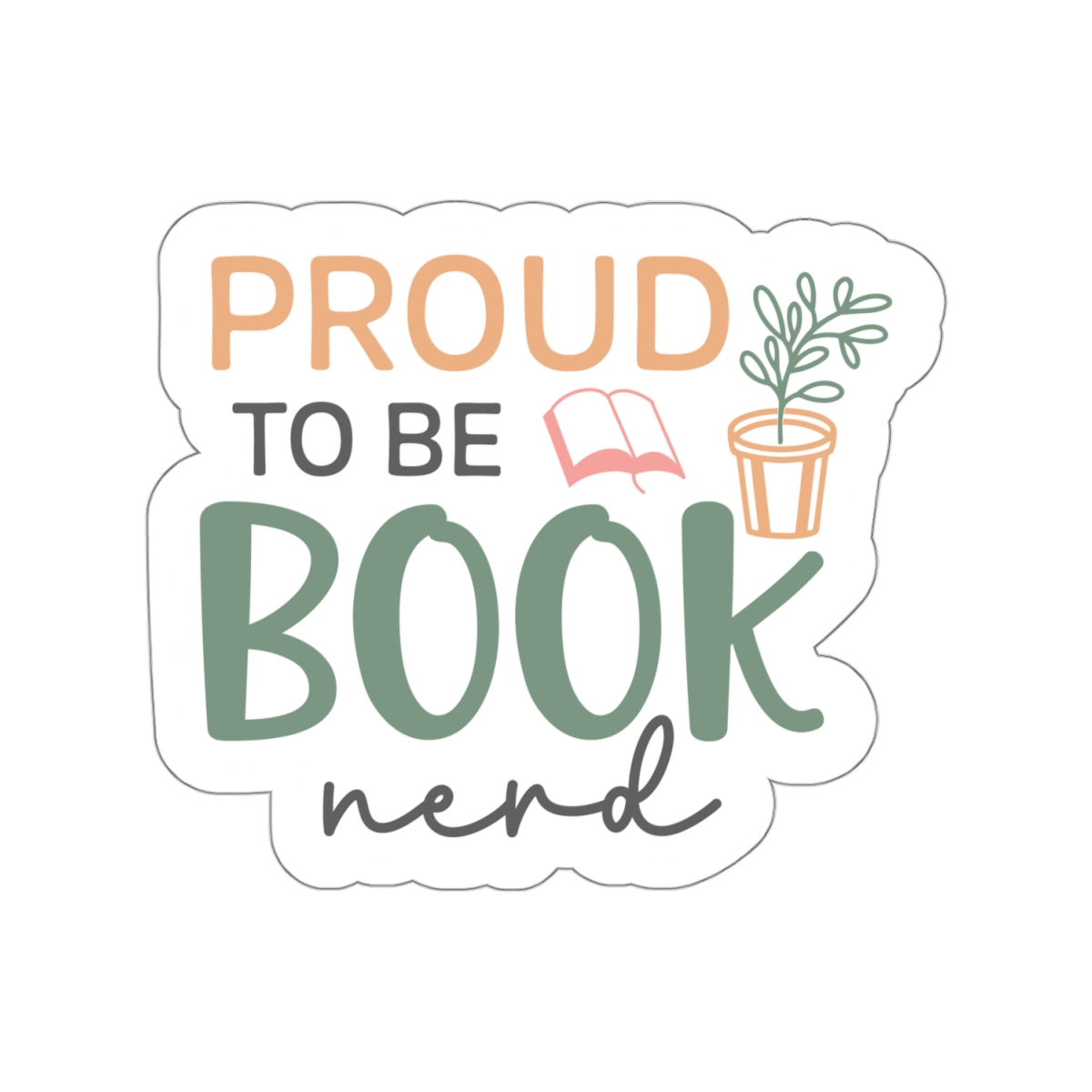 Power to be a Book Nerd Kiss-Cut Stickers - Book Dragon, Power Reader, Book Worm, Bookaholic