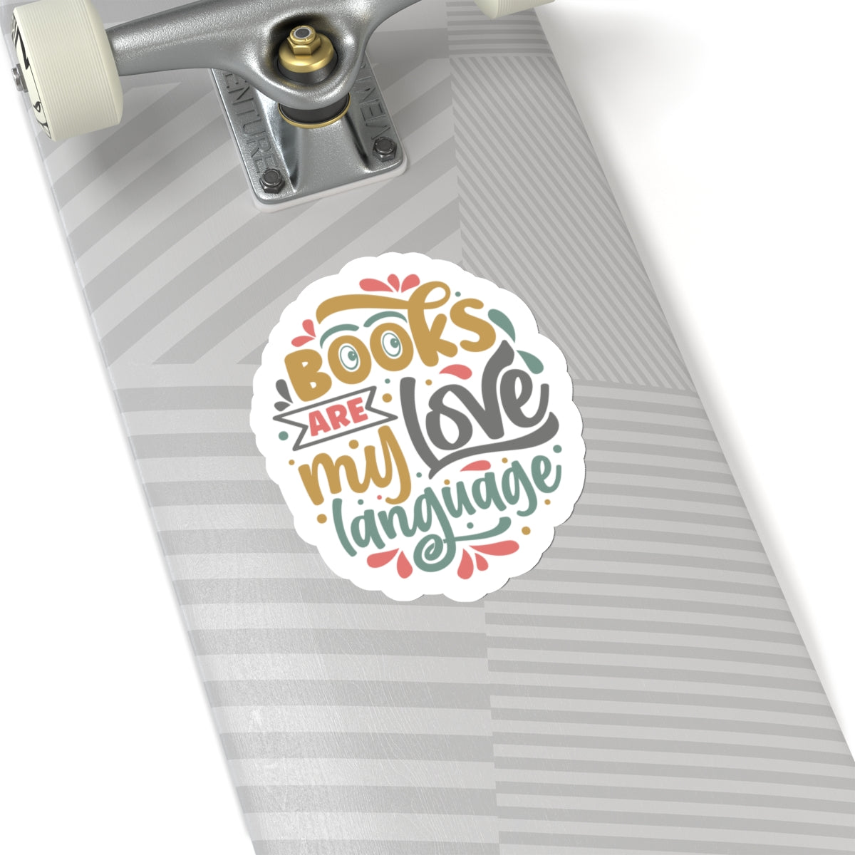 Books Are My Love Language Kiss-Cut Stickers - Great gift for Book Dragons, Power Readers, Book Lovers, Book Nerds, Book Worms
