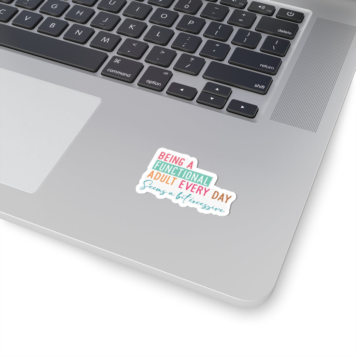 Sarcastic Sticker Kiss-Cut Stickers Being a Dunctional Adult Every Day Seems a Bit Excessive