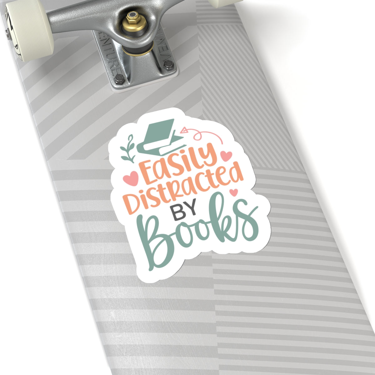Easily Distracted By Books Kiss-Cut Stickers
