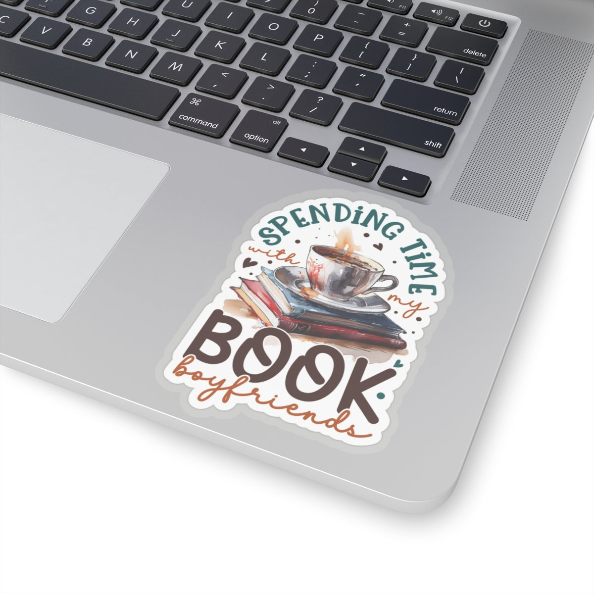 Spending Time With My Book Boyfriends Kiss-Cut Stickers