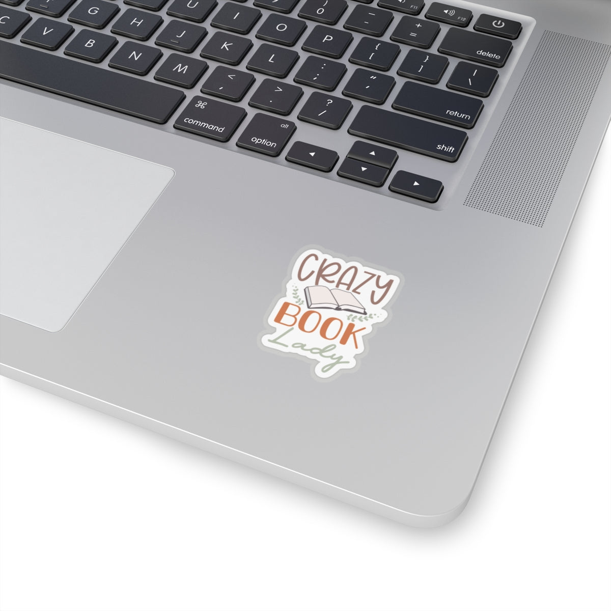 Crazy Book Lady Kiss-Cut Stickers (Power Reader, Book Nerd, Book Dragon Gift)