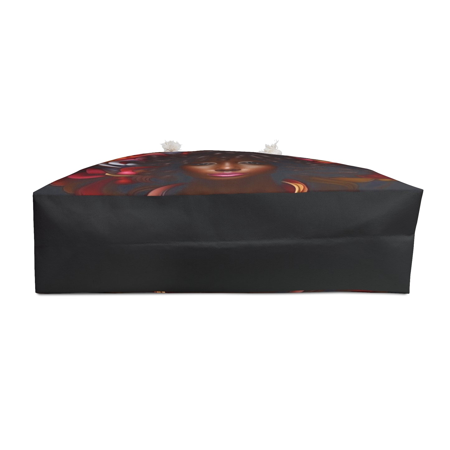 African American Beauty Among Red Flowers Beach, Honeymoon, Weekender Tote Bag