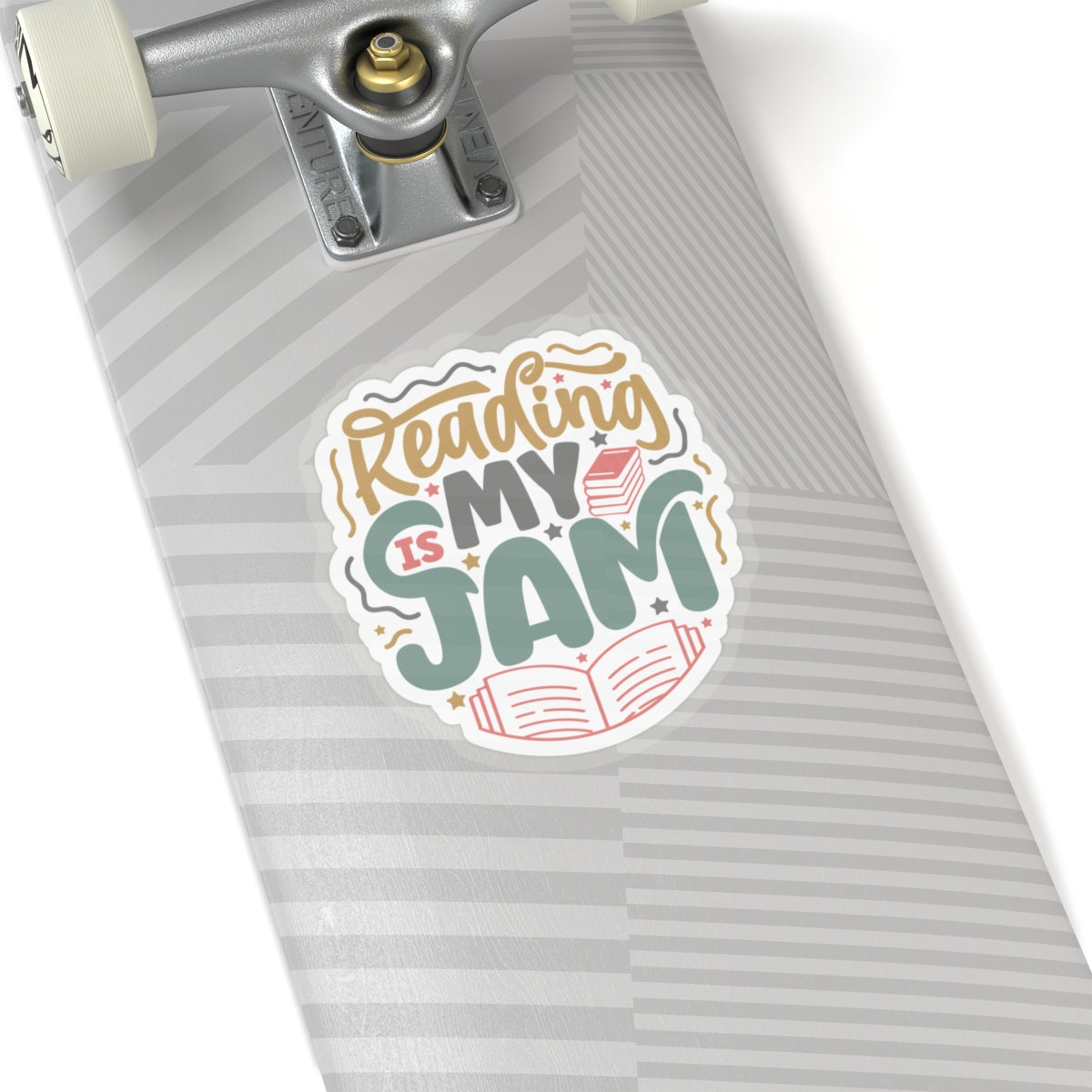 Reading Is My Jam Kiss-Cut Stickers