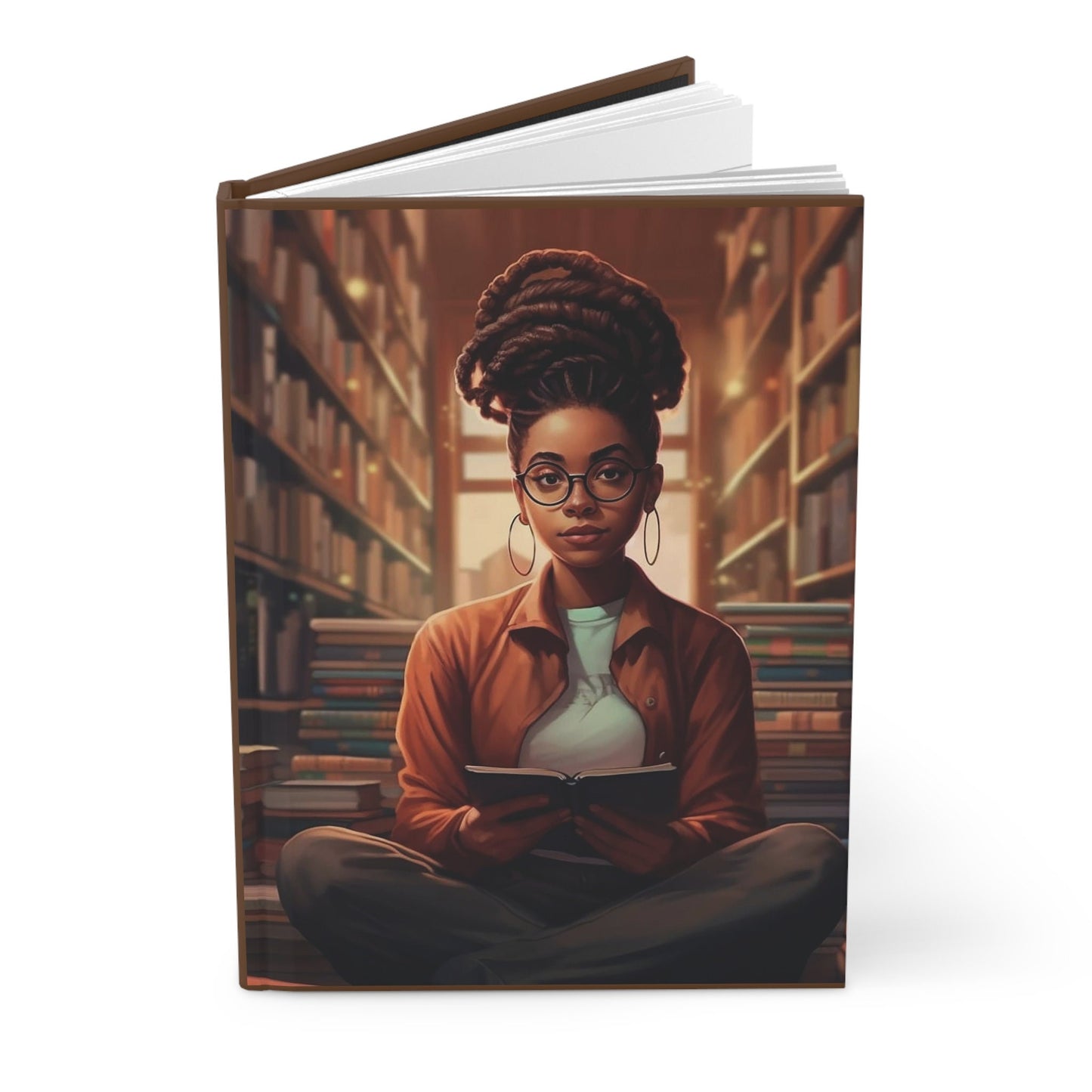 Book Dragon Power Reader BookNerd Bookworm Hardcover Journal Matte