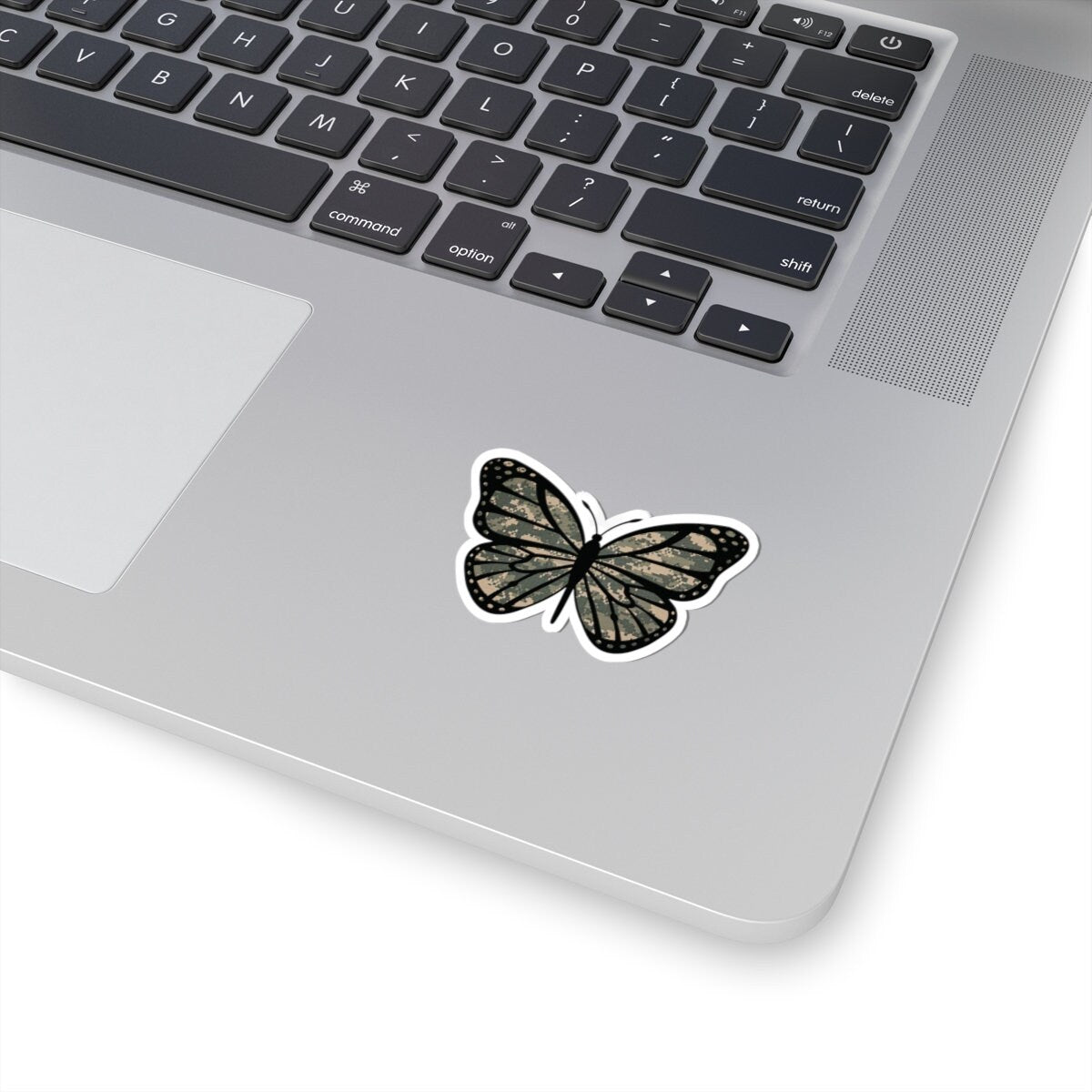 Camo Butterfly Kiss-Cut Stickers for the Army Marine Corps Military Wife Gift