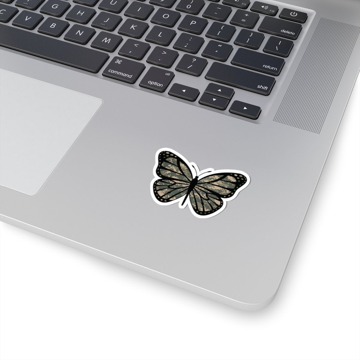 Camo Butterfly Kiss-Cut Stickers for the Army Marine Corps Military Wife Gift