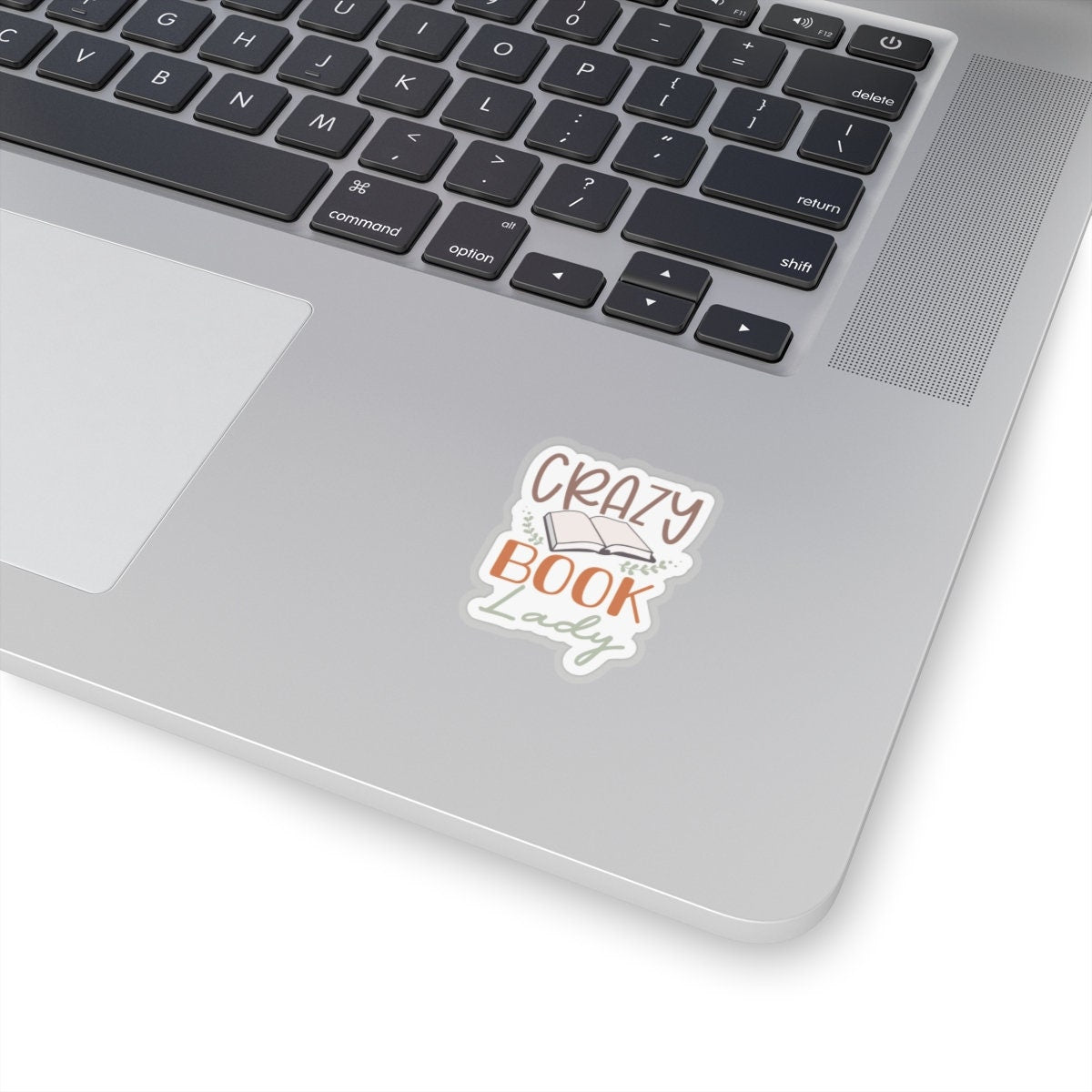 Crazy Book Lady Kiss-Cut Stickers (Power Reader, Book Nerd, Book Dragon Gift)