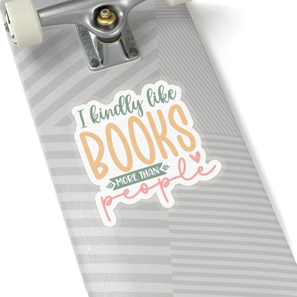 I Kindly Like Books More Than People Kiss-Cut Stickers