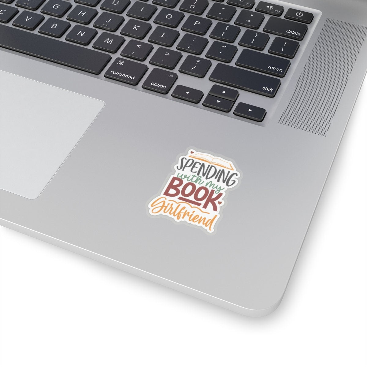Spending with My Book Girlfriend Kiss-Cut Stickers