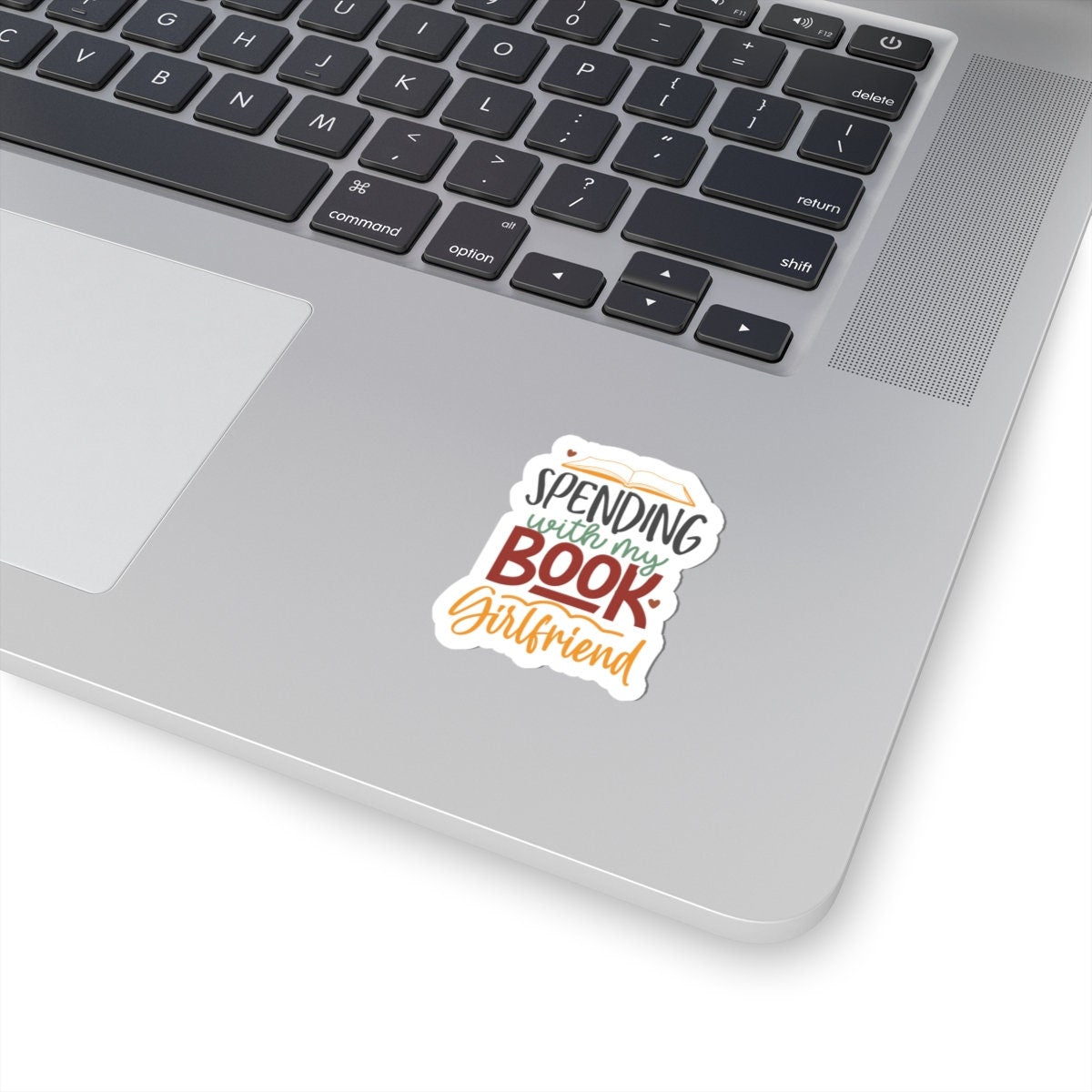 Spending with My Book Girlfriend Kiss-Cut Stickers