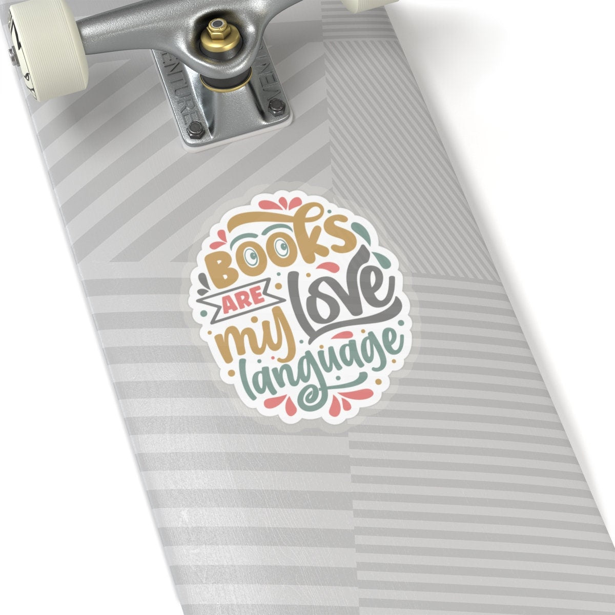 Books Are My Love Language Kiss-Cut Stickers - Great gift for Book Dragons, Power Readers, Book Lovers, Book Nerds, Book Worms