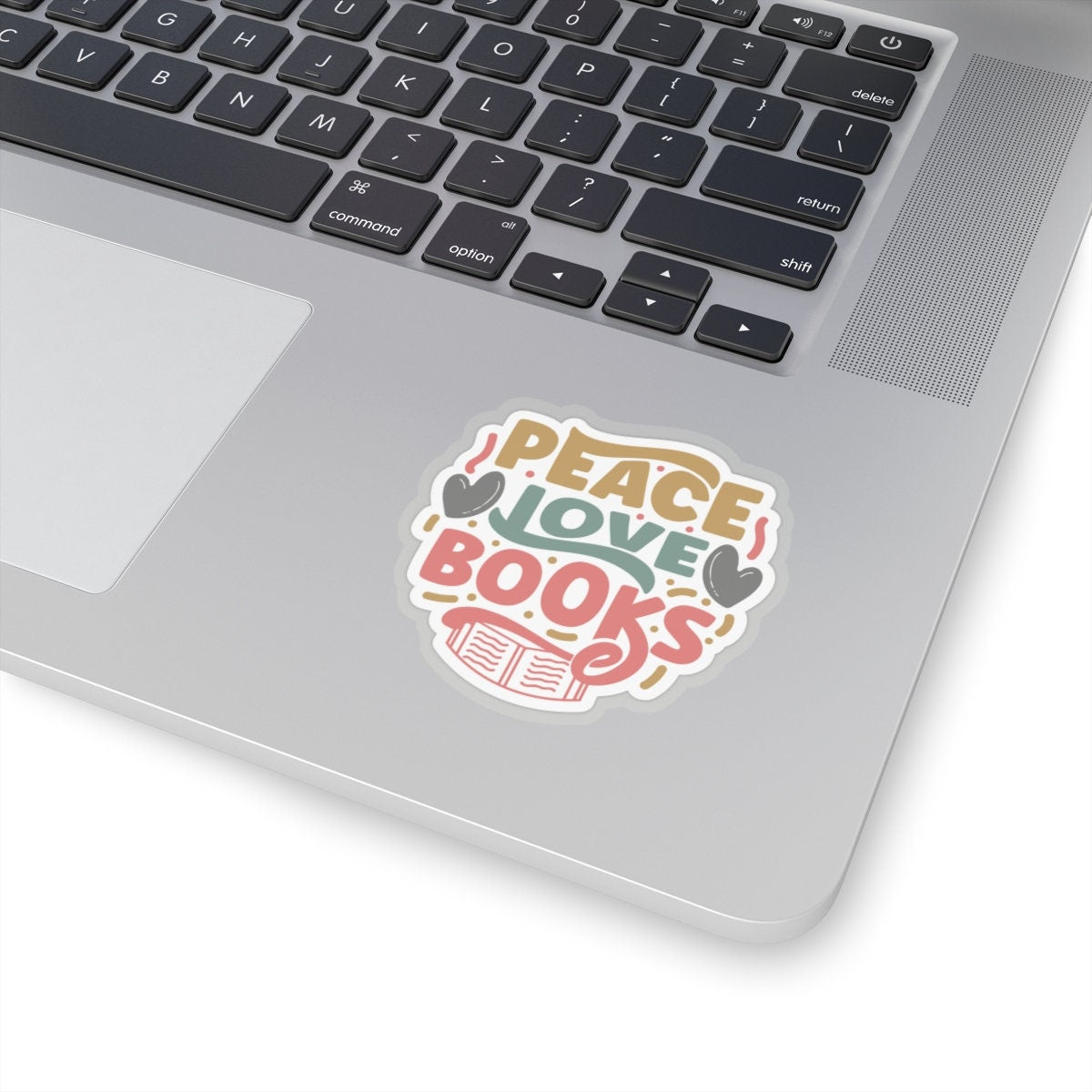 Peace Love Books Kiss-Cut Stickers