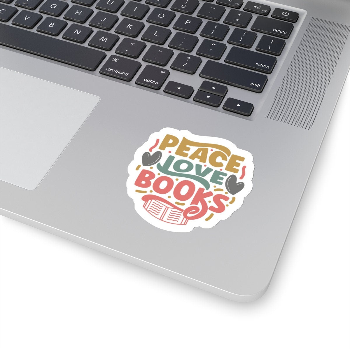 Peace Love Books Kiss-Cut Stickers