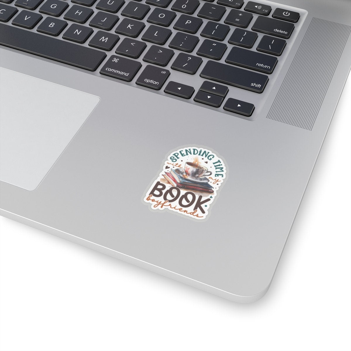 Spending Time With My Book Boyfriends Kiss-Cut Stickers