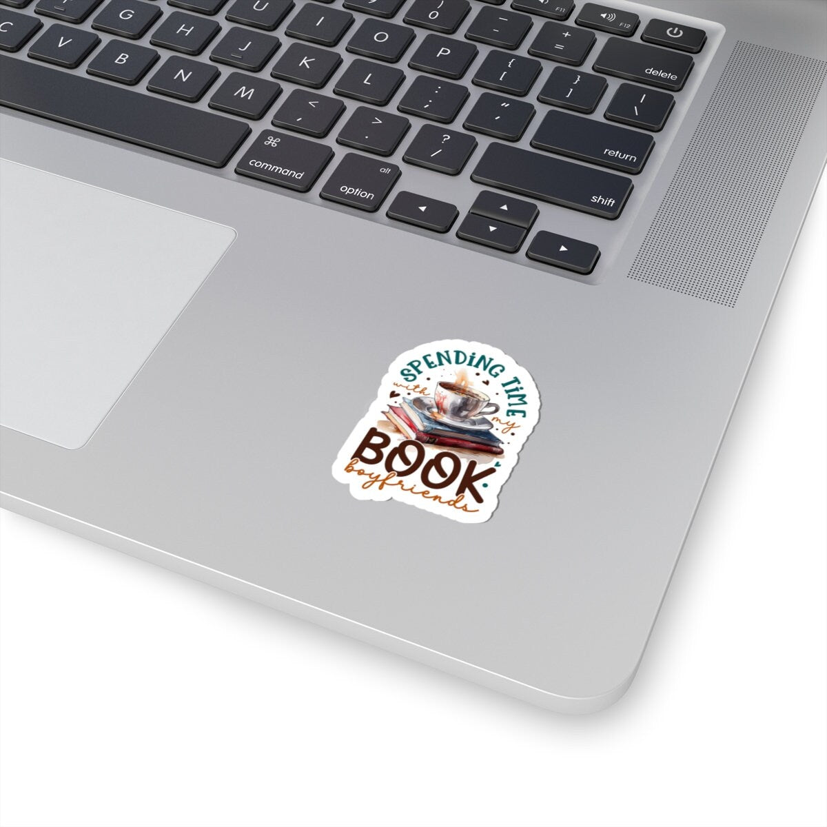 Spending Time With My Book Boyfriends Kiss-Cut Stickers