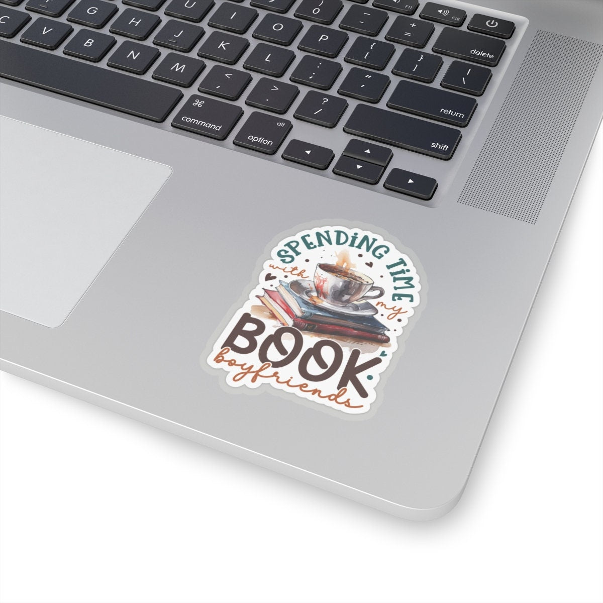 Spending Time With My Book Boyfriends Kiss-Cut Stickers