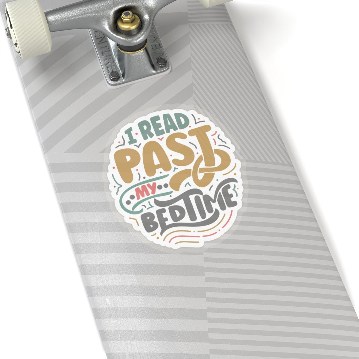 I Read Past My Bedtime Kiss-Cut Stickers