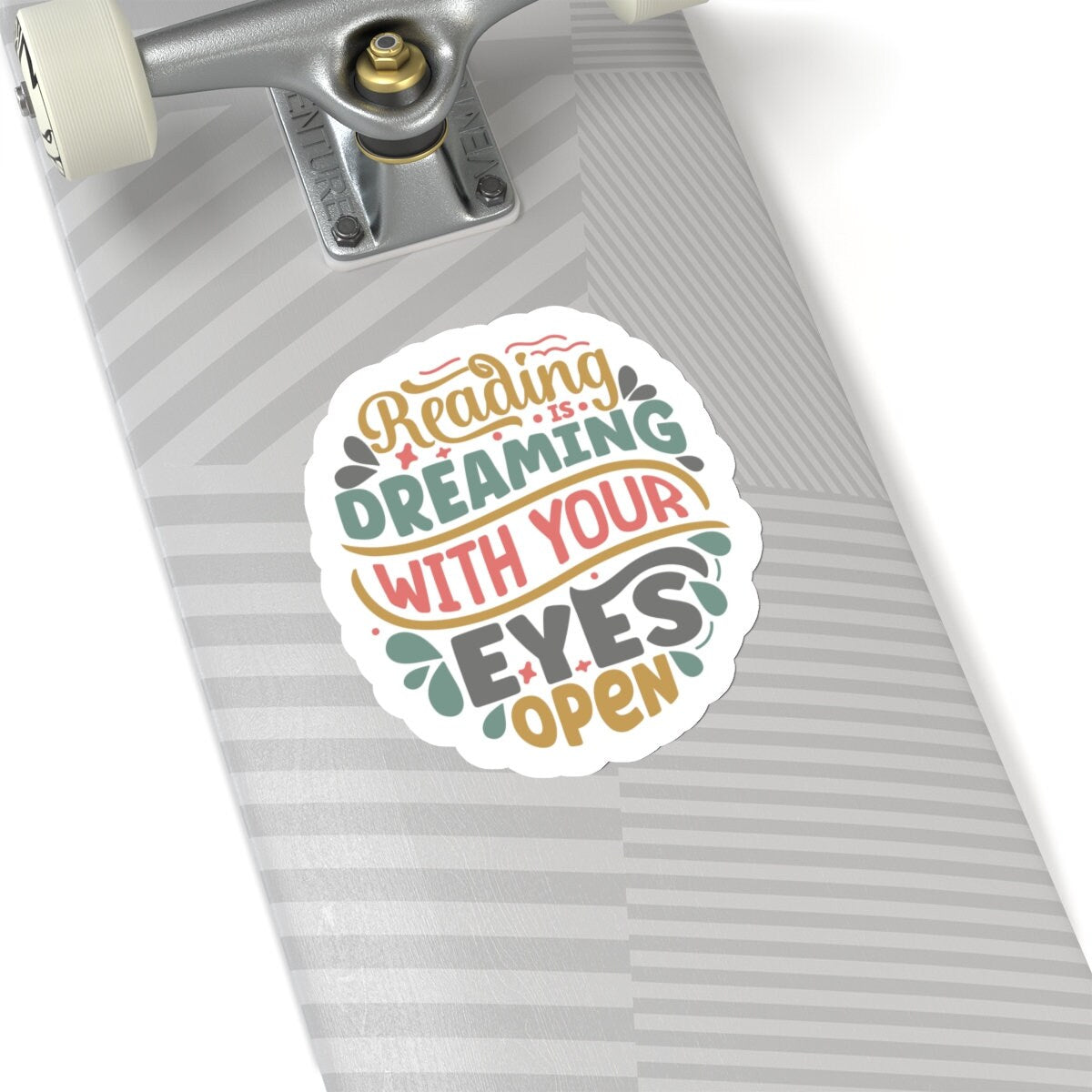 Reading is Dreaming with Your Eyes Open Kiss-Cut Stickers