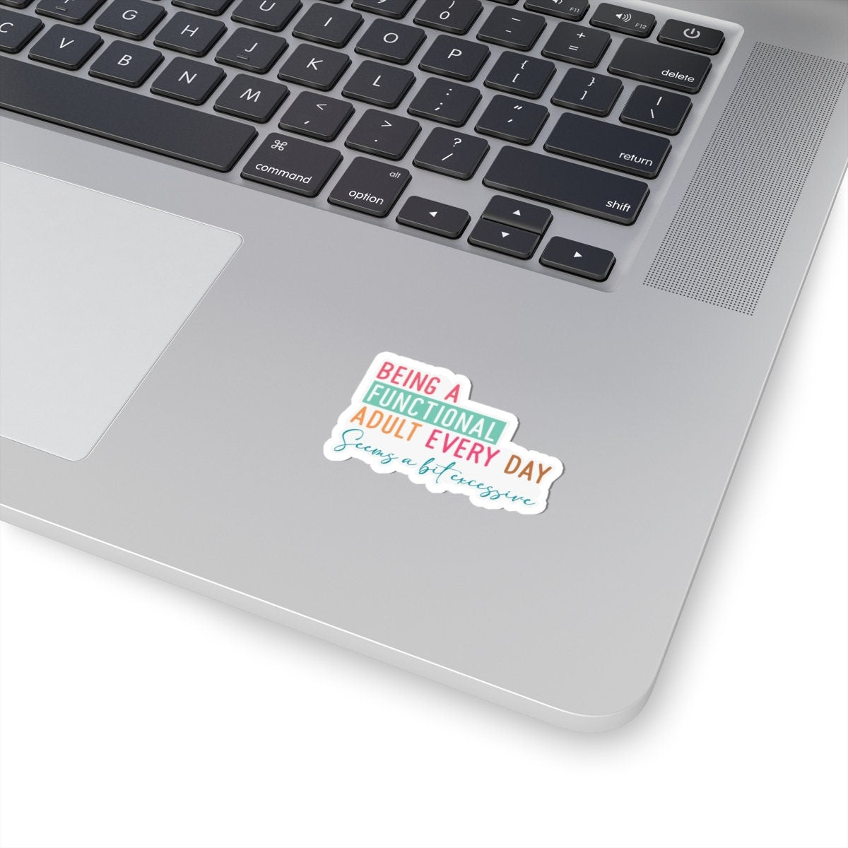 Sarcastic Sticker Kiss-Cut Stickers Being a Dunctional Adult Every Day Seems a Bit Excessive