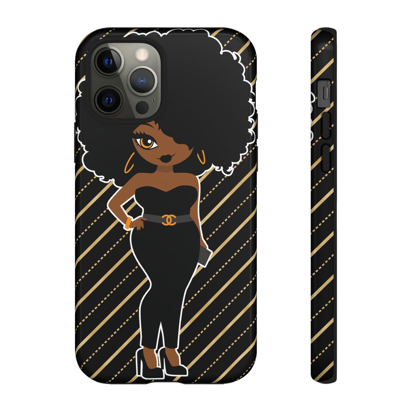 iPhone 12 iPhone 12 Mini iPhone 12 Pro iPhone 12 Pro Max Tough Cases African American Woman Black Woman Unapologetically Black Culture