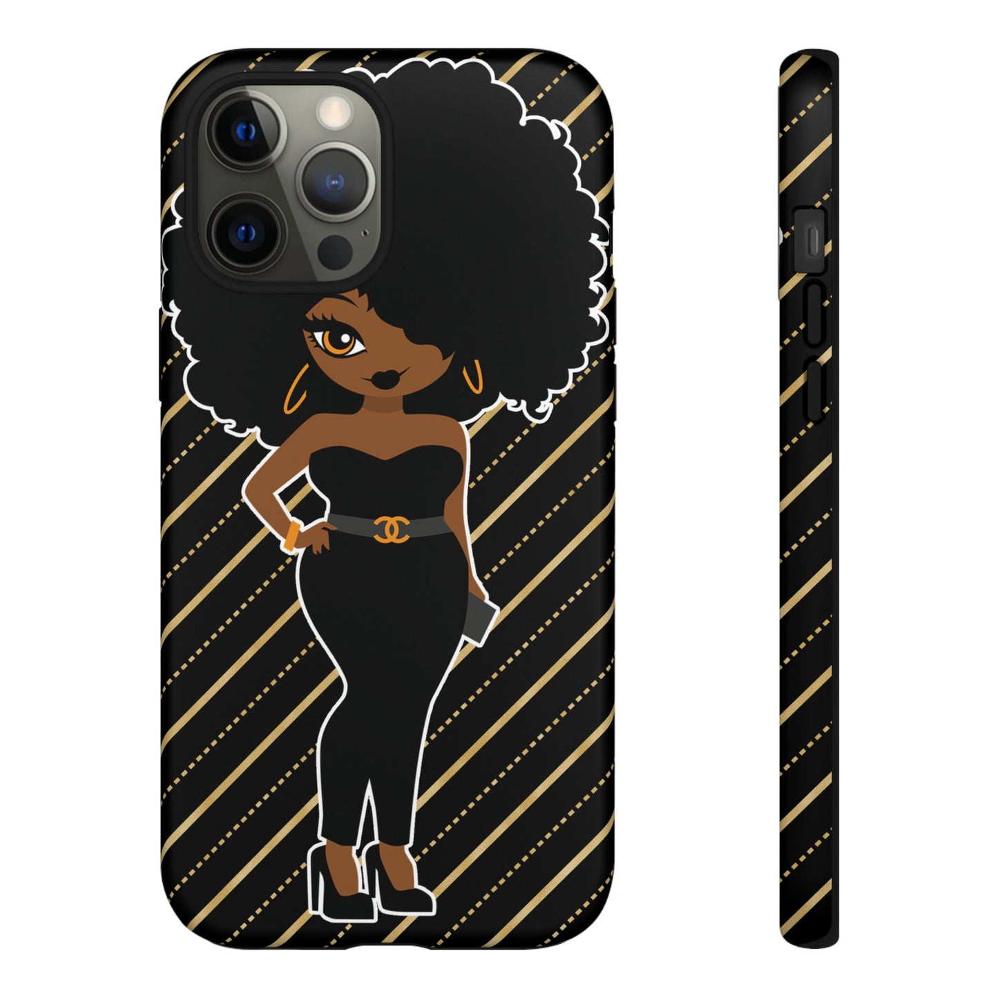 iPhone 12 iPhone 12 Mini iPhone 12 Pro iPhone 12 Pro Max Tough Cases African American Woman Black Woman Unapologetically Black Culture