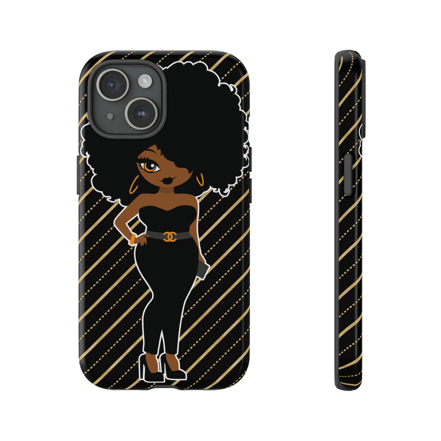 Samsung Galaxy S21 Galaxy S21 Plus Galaxy S21 Ultra Galaxy S21 FE Tough Cases Black Culture African American Woman Black Woman Melanin