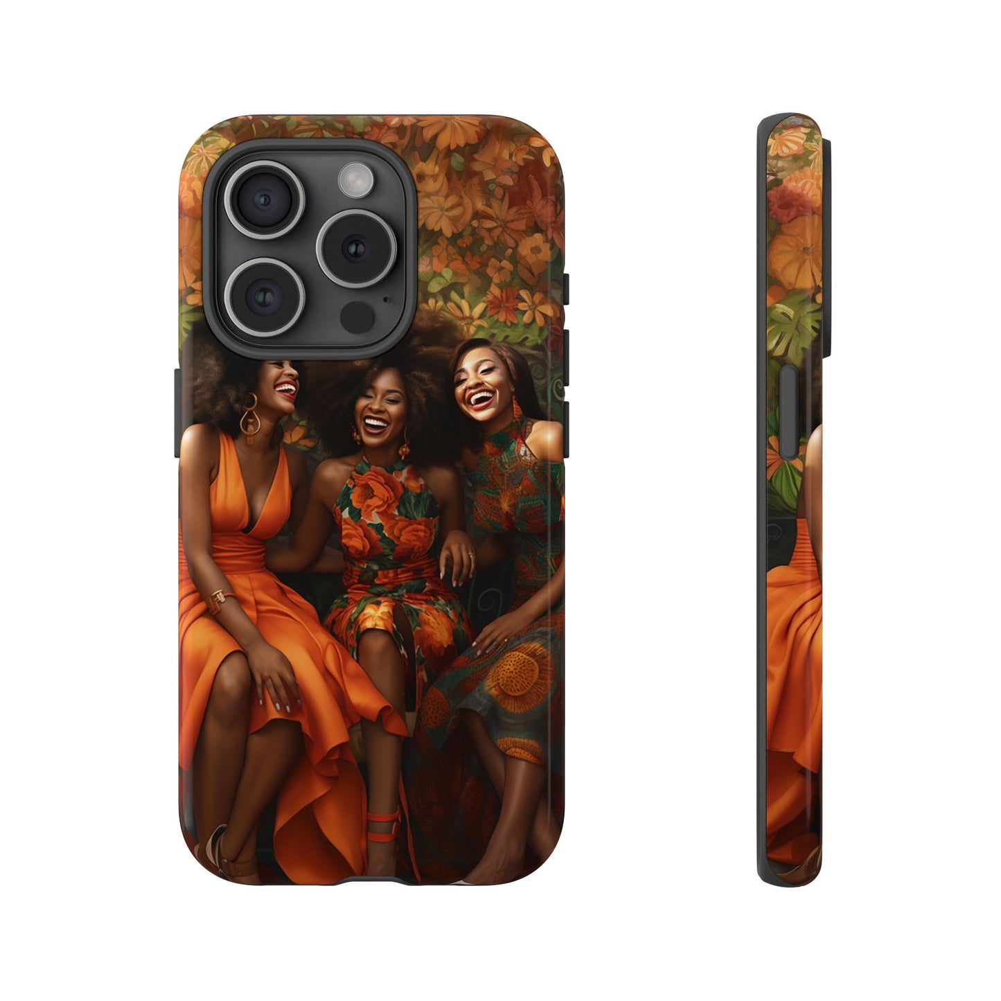 iPhone 15, iPhone 15 Pro, iPhone 15 Plus, iPhone 15 Pro Max Tough Cases African American Women Black Woman Sisters Friends Reunion