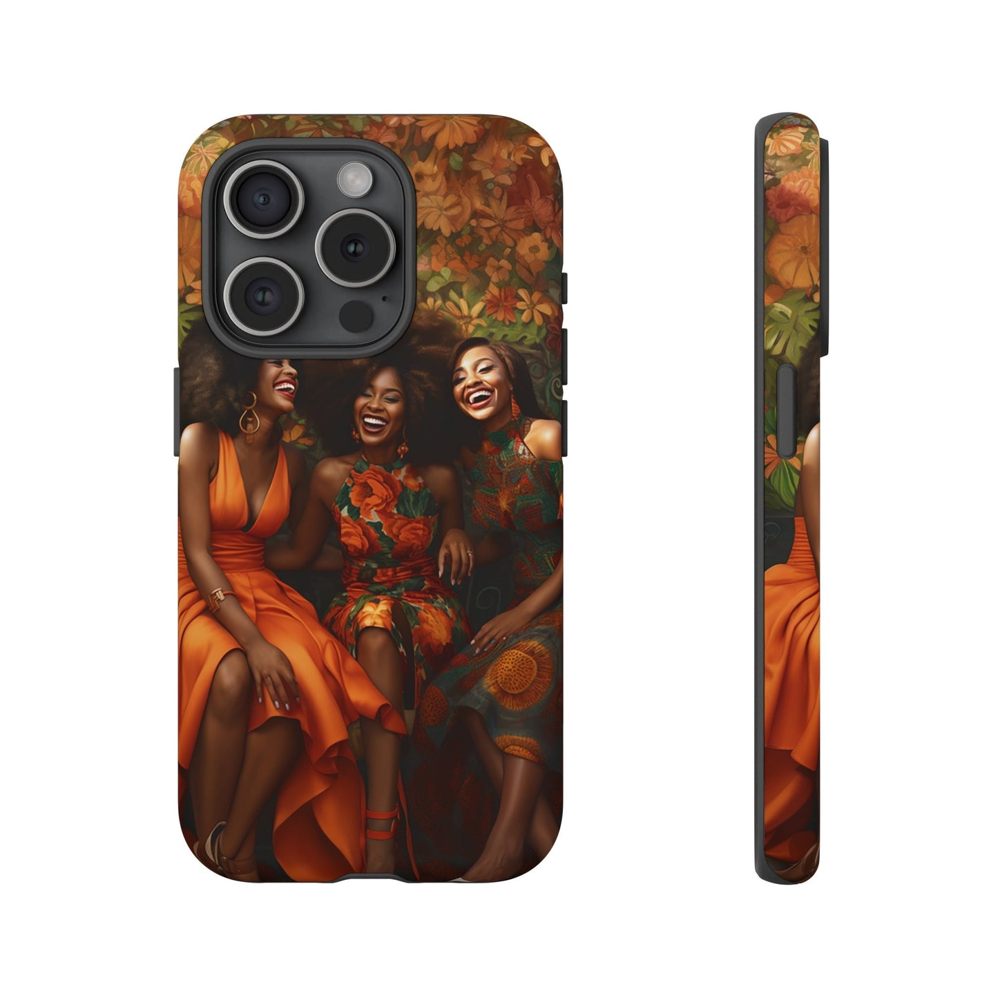 iPhone 15, iPhone 15 Pro, iPhone 15 Plus, iPhone 15 Pro Max Tough Cases African American Women Black Woman Sisters Friends Reunion
