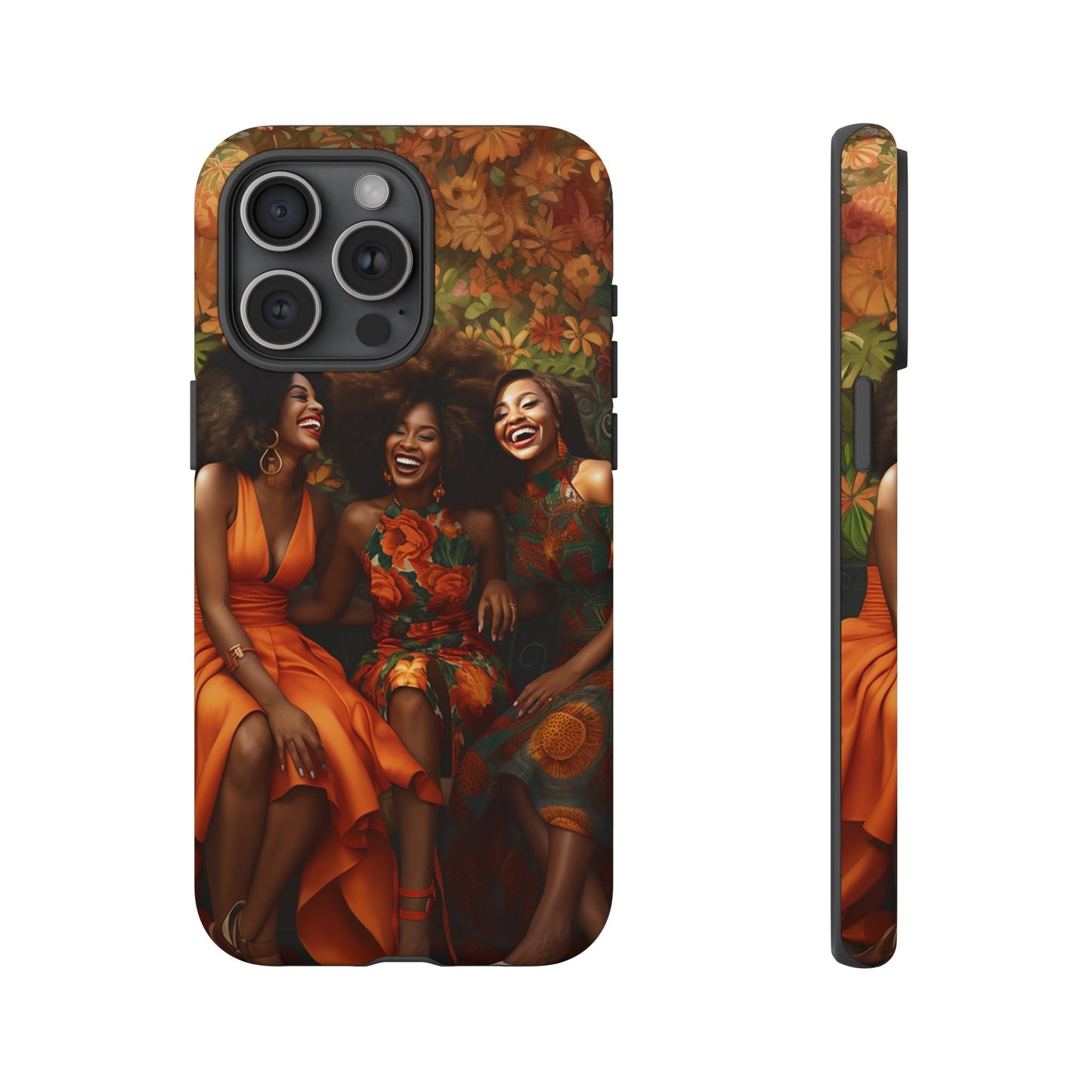 iPhone 15, iPhone 15 Pro, iPhone 15 Plus, iPhone 15 Pro Max Tough Cases African American Women Black Woman Sisters Friends Reunion