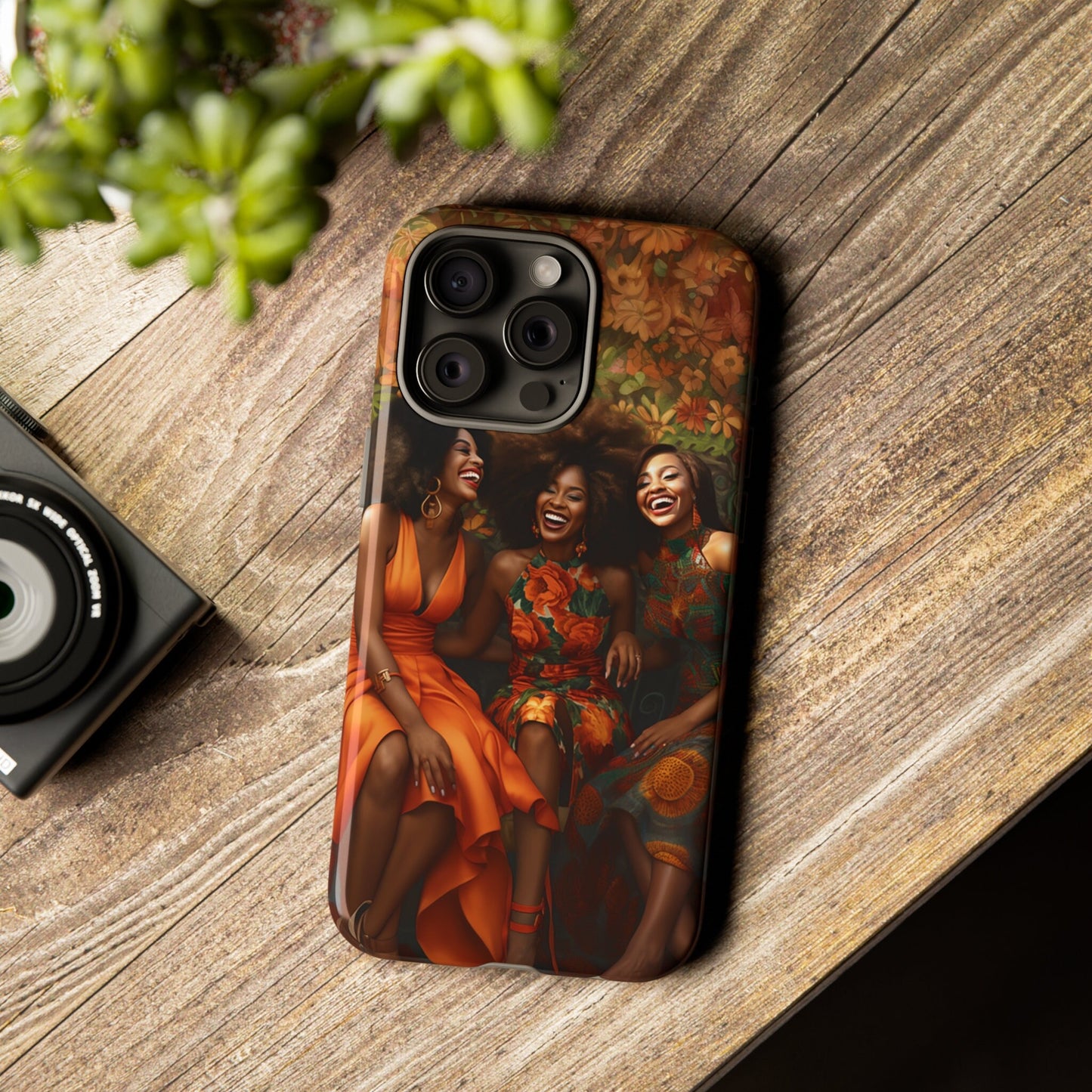 iPhone 15, iPhone 15 Pro, iPhone 15 Plus, iPhone 15 Pro Max Tough Cases African American Women Black Woman Sisters Friends Reunion
