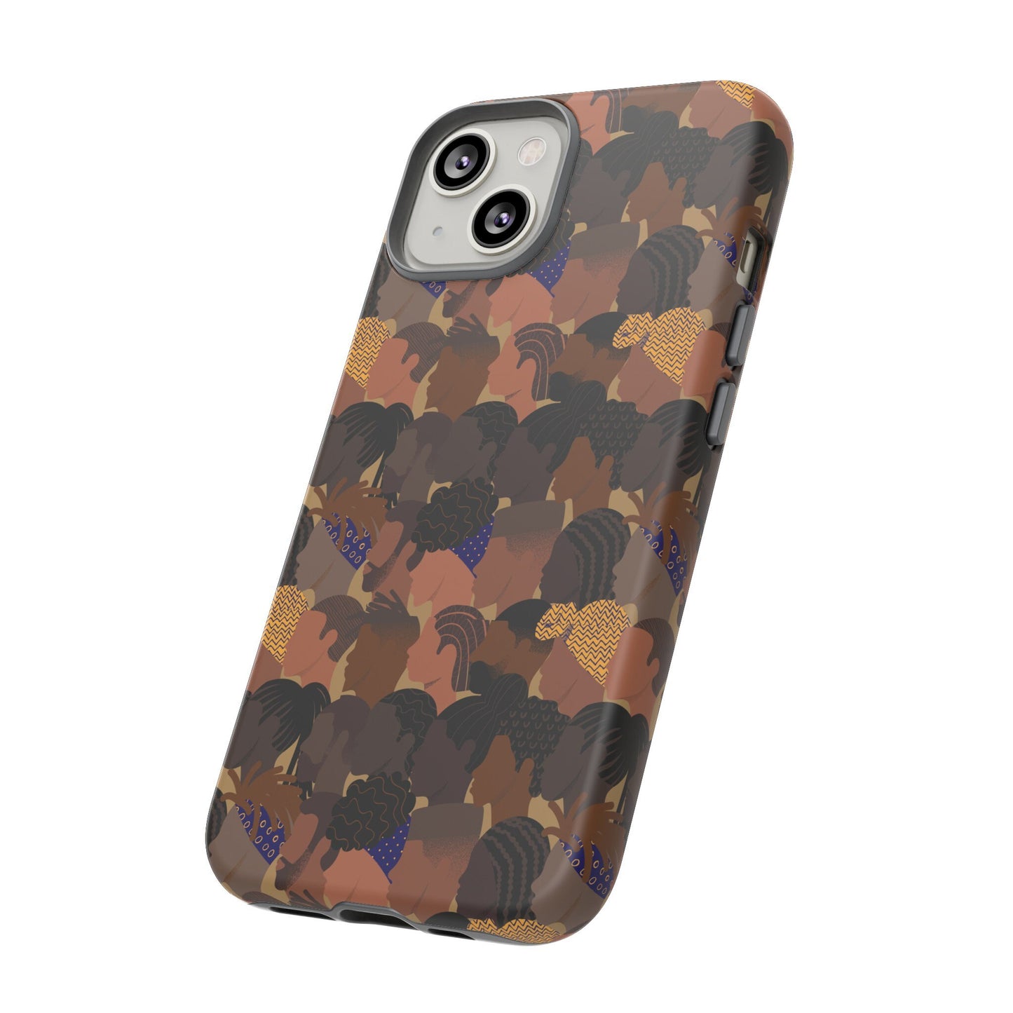 iPhone 14 iPhone 14 Pro, iPhone 14 Plus, iPhone 14 Pro Max Tough Cases African American Woman Black Woman