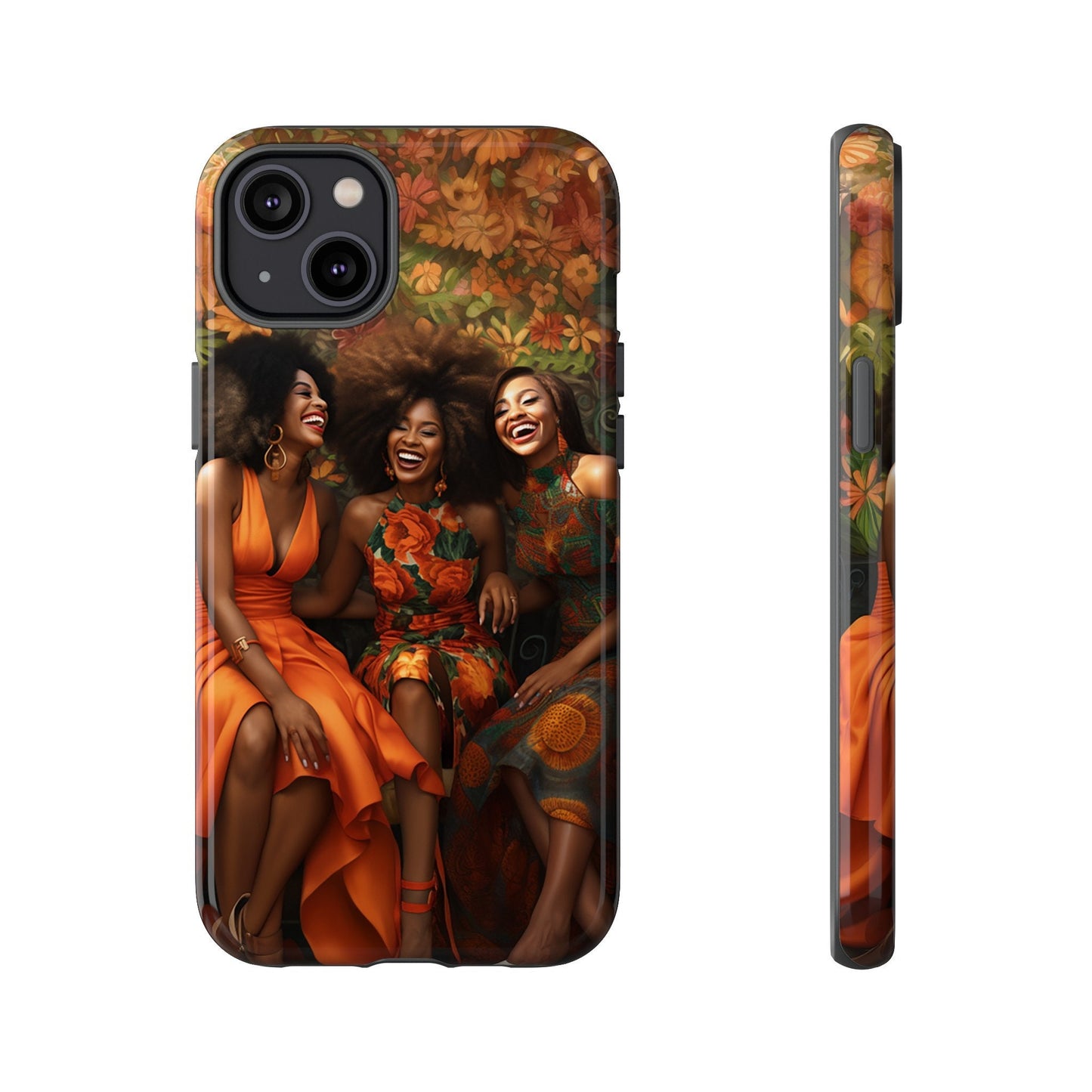 iPhone 14, iPhone 14 Pro, iPhone 14 Plus, iPhone 14 Pro Max Tough Cases African American Women Black Woman Sisters Friends Reunion