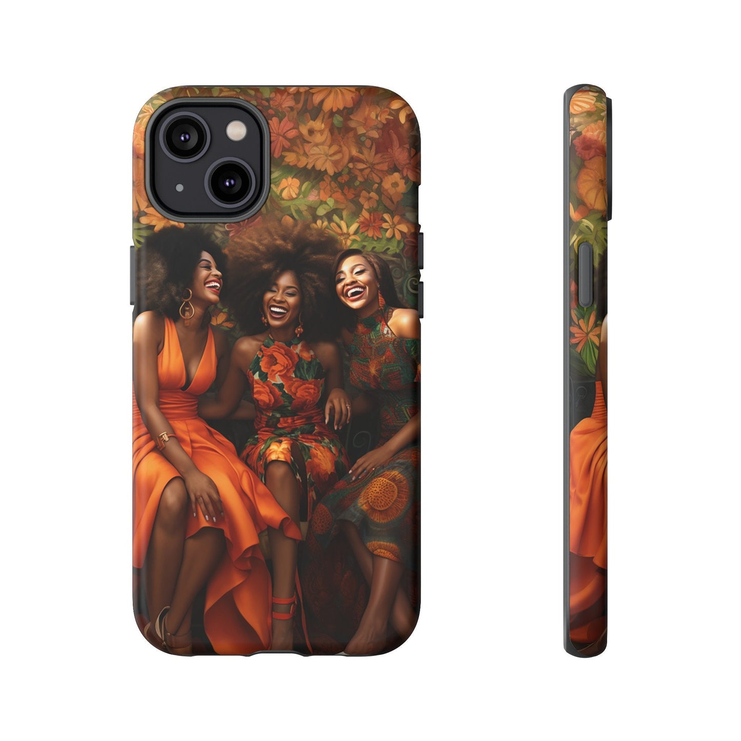 iPhone 14, iPhone 14 Pro, iPhone 14 Plus, iPhone 14 Pro Max Tough Cases African American Women Black Woman Sisters Friends Reunion