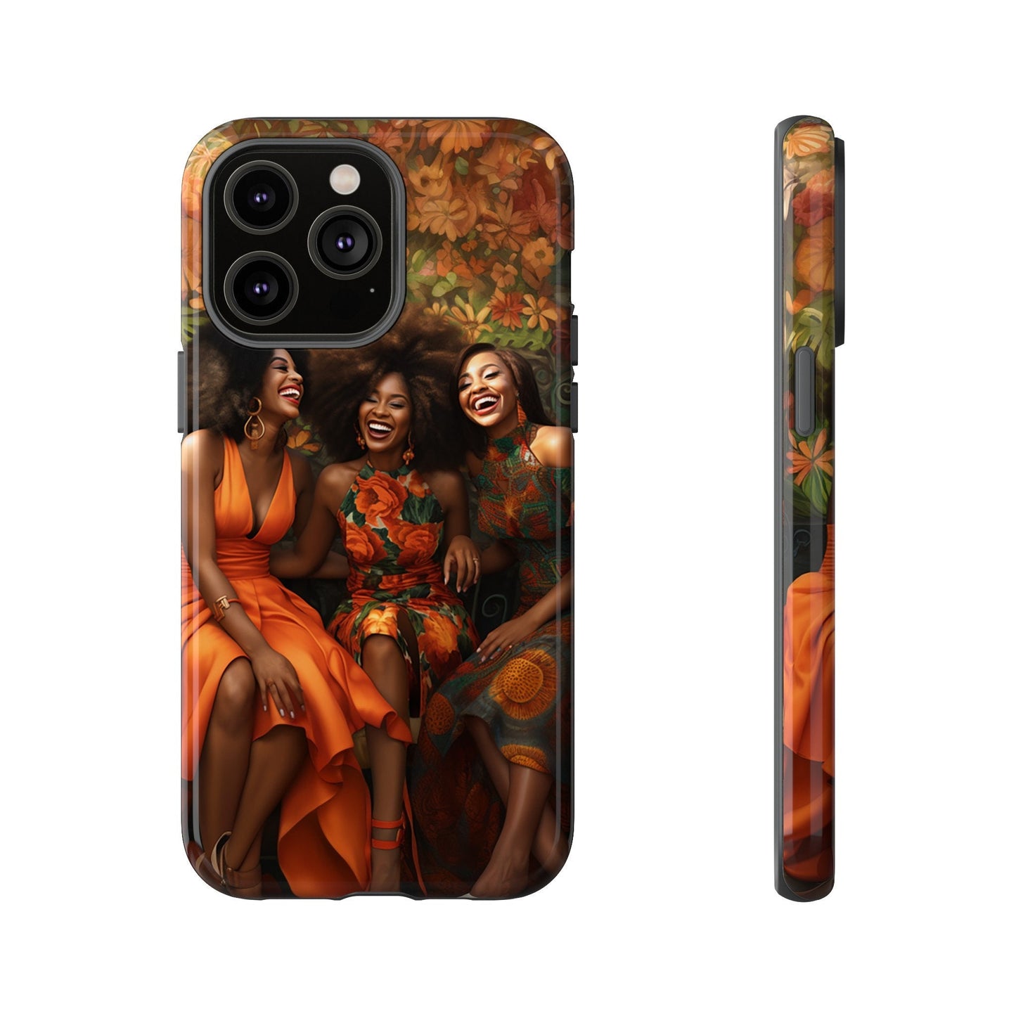 iPhone 14, iPhone 14 Pro, iPhone 14 Plus, iPhone 14 Pro Max Tough Cases African American Women Black Woman Sisters Friends Reunion