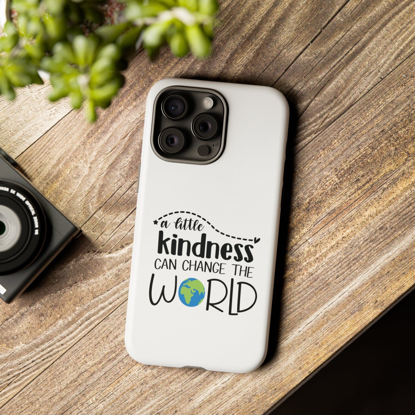 iPhone 15, iPhone 15 Pro, iPhone 15 Plus, iPhone 15 Pro Max Tough Cases Kind A Little Kindness Be Nice Hippie Boho Festival Phone Case