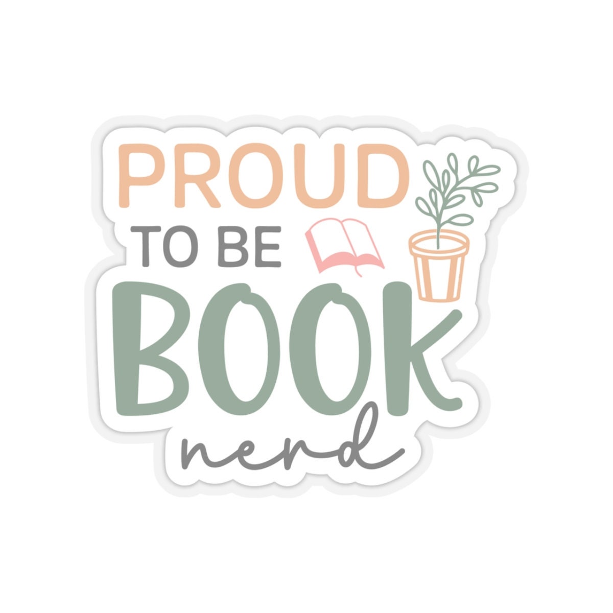 Power to be a Book Nerd Kiss-Cut Stickers - Book Dragon, Power Reader, Book Worm, Bookaholic